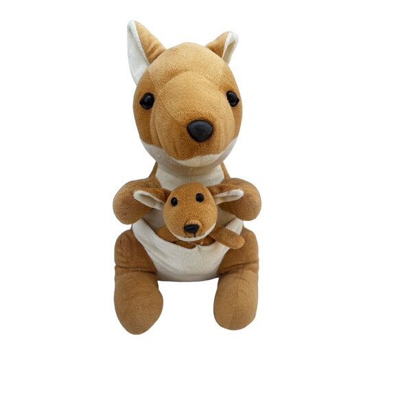 Steven Smith Kangaroo & Joey Plush Stuffed Animal Toy 12" - Picture 2 of 9